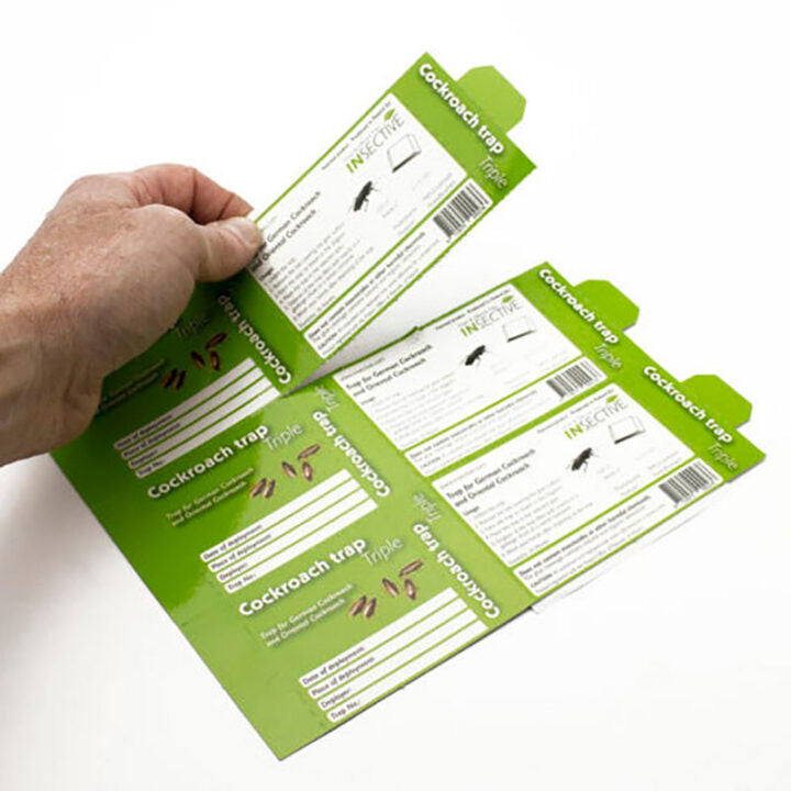 Trampa pegajosa pagoda triple para cucarachas