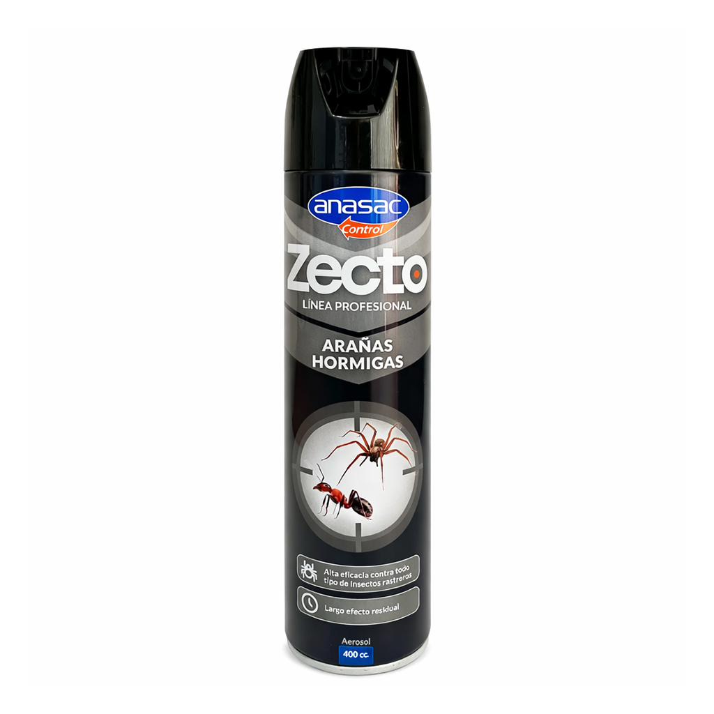Insecticida Zecto Arañas y Hormigas aerosol 400 CC.