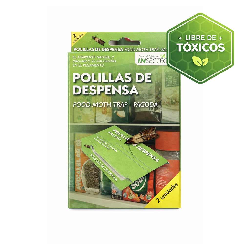 Trampa pegajosa para polilla de despensa